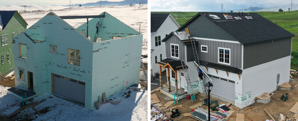 What does an ICF house look like during construction?